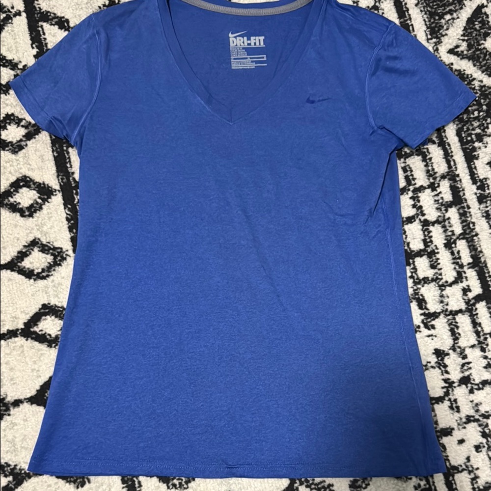 Nike Blue Fitted Short Sleeve Tee